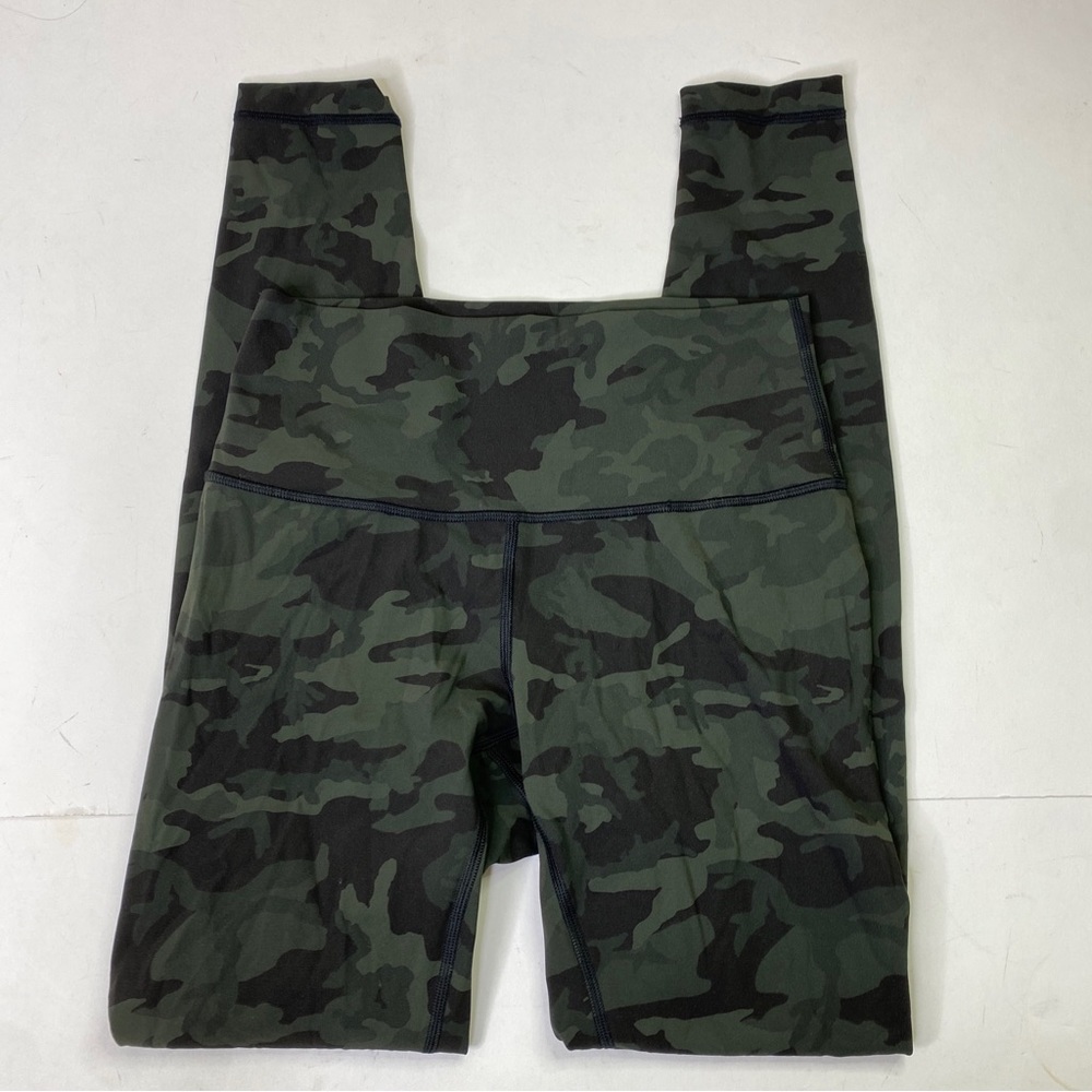 Lululemon Wunder Under High Rise Camo Multi Green Size 6 W5BTES